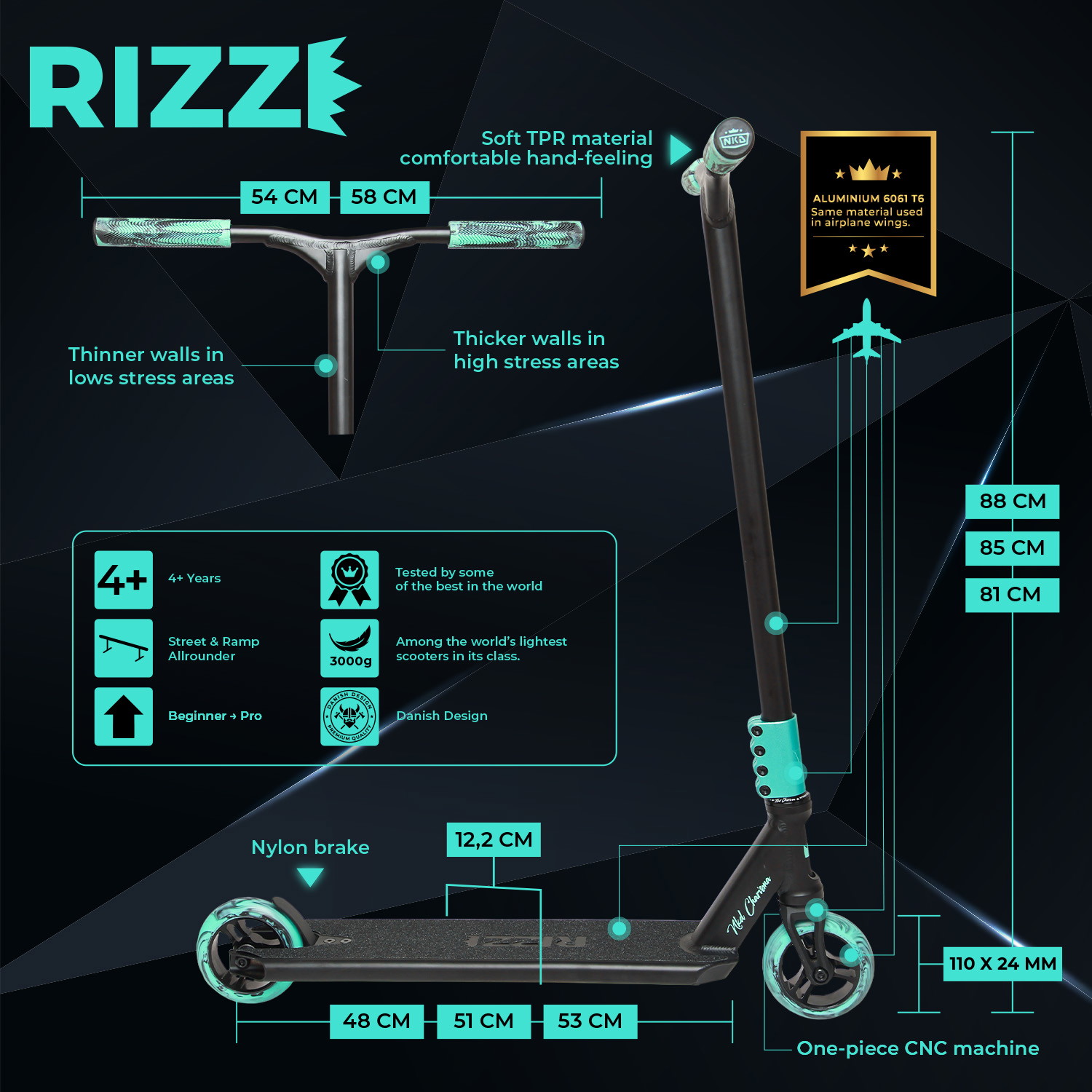 NKD RIZZ Stuntstep