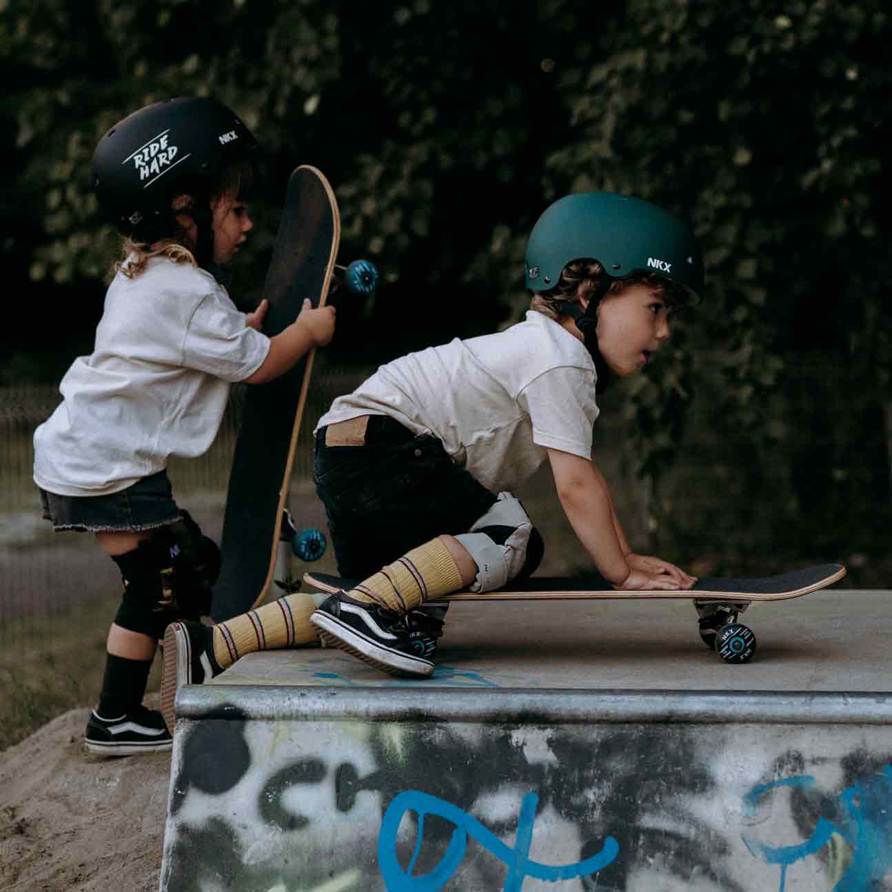 NKX 3-Delig Pro Kinderen Beschermingsset - Kniebeschermers, Elleboogbeschermers en Polsbeschermers