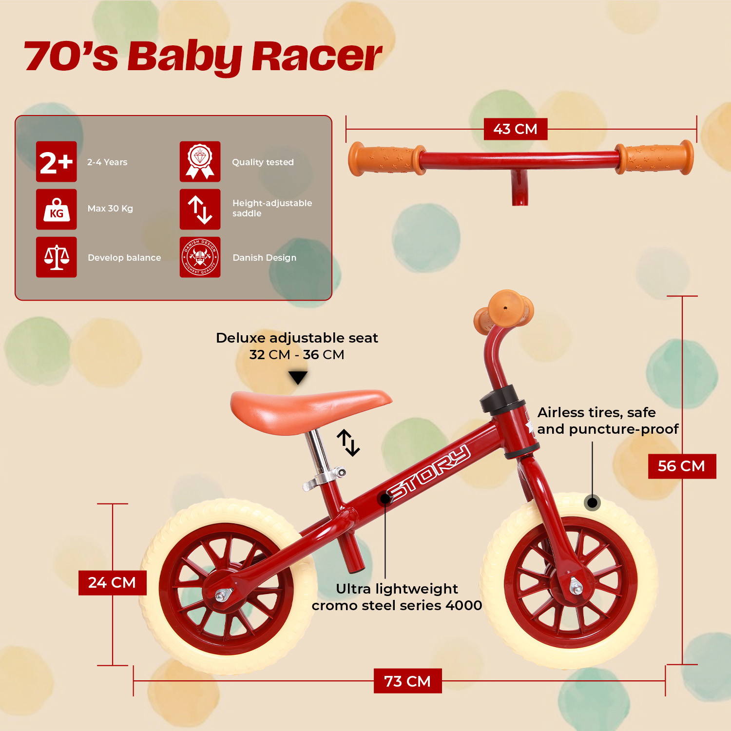 Story 70's Baby Racer Loopfiets