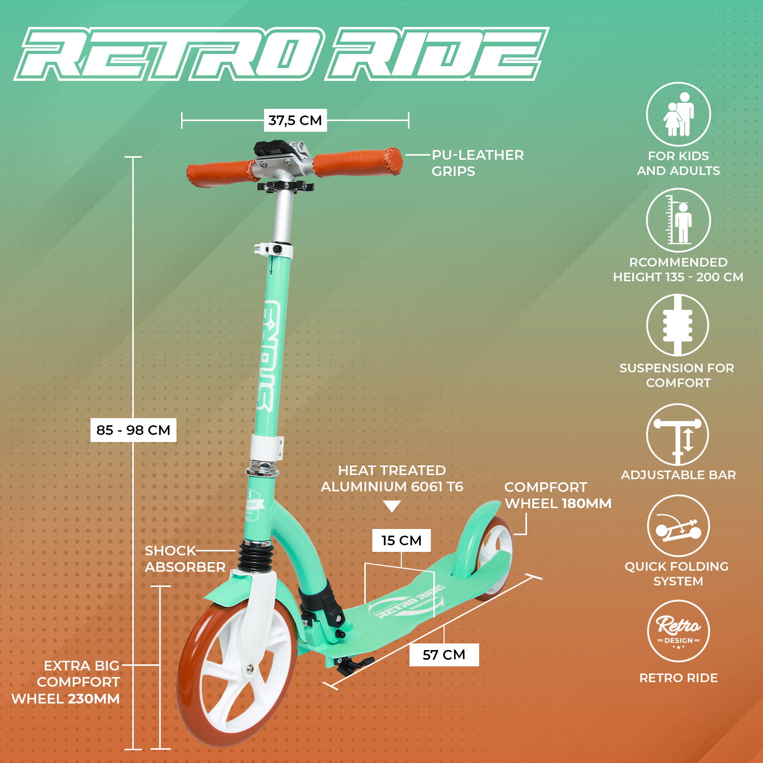 Story Retro Ride Opvouwbare step