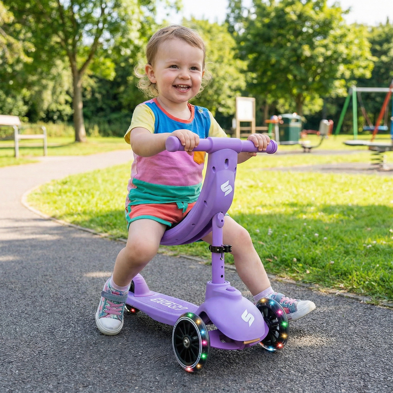 Story 4IN1 LED Kinderstep met 3 Wielen