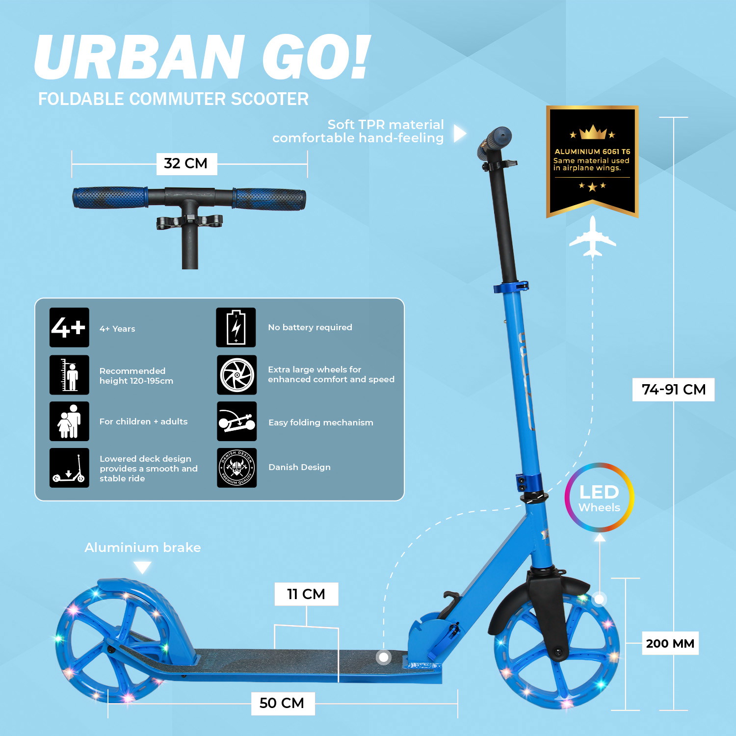Story Urban GO! Opvouwbare step