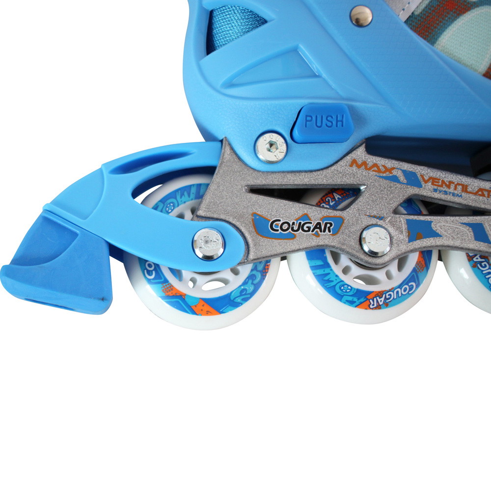 Cougar Funky Kids Blue Inline Skeelers