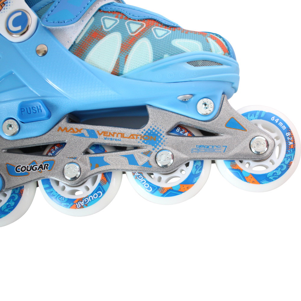 Cougar Funky Kids Blue Inline Skeelers