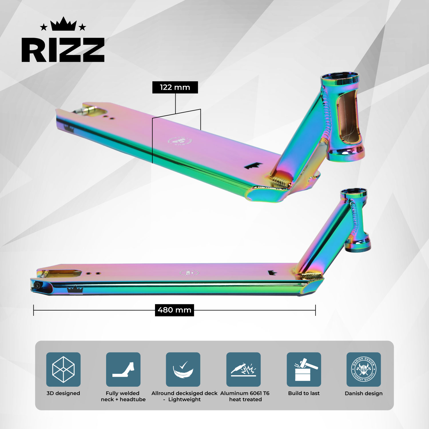 NKD Rizz Stuntstep Deck