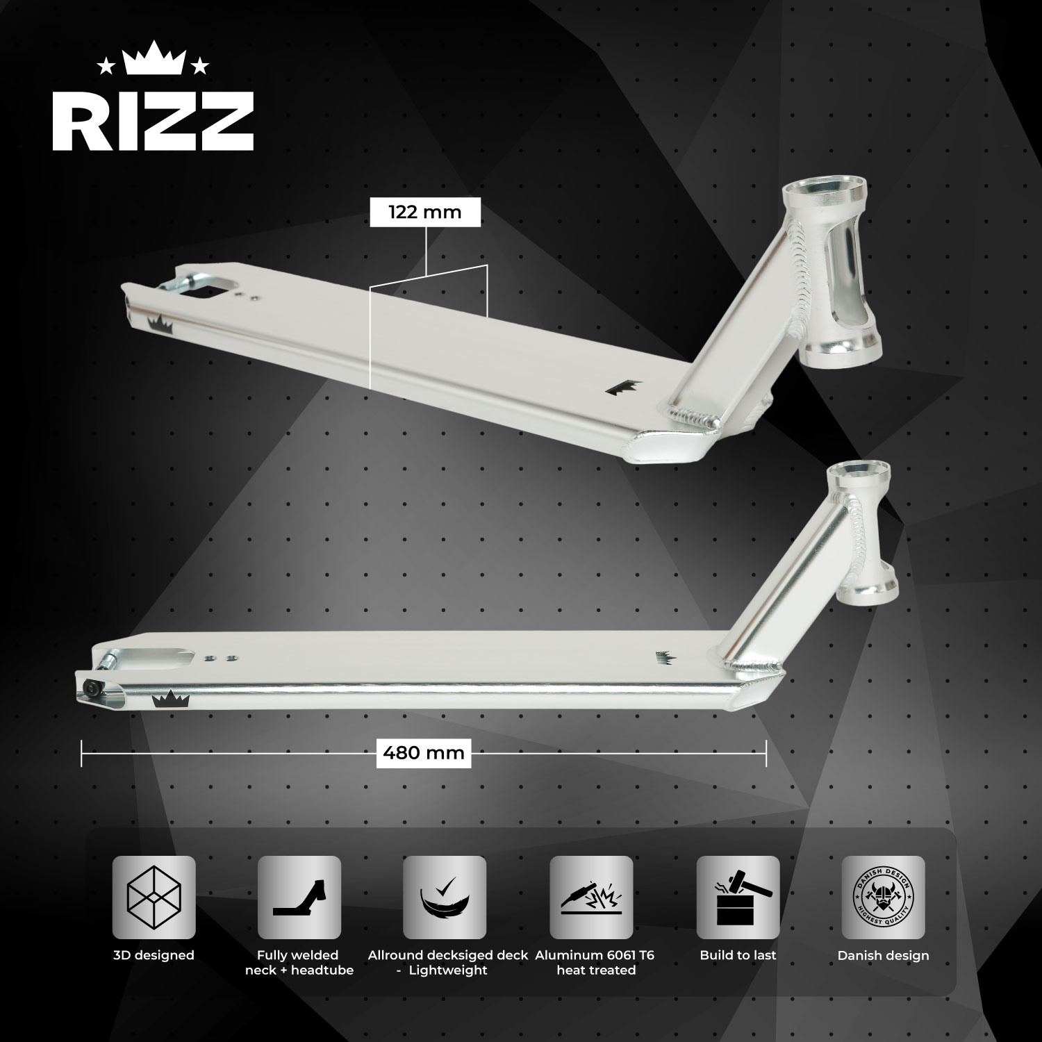 NKD Rizz Stuntstep Deck