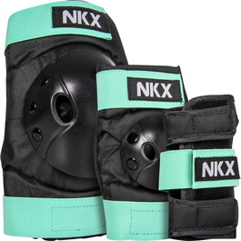 NKX 3-Delig Pro Kinderen Beschermingsset - Kniebeschermers, Elleboogbeschermers en Polsbeschermers