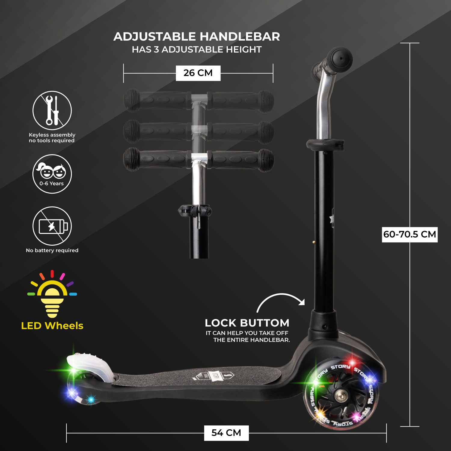 Story Mini LED 3-Wiel Step
