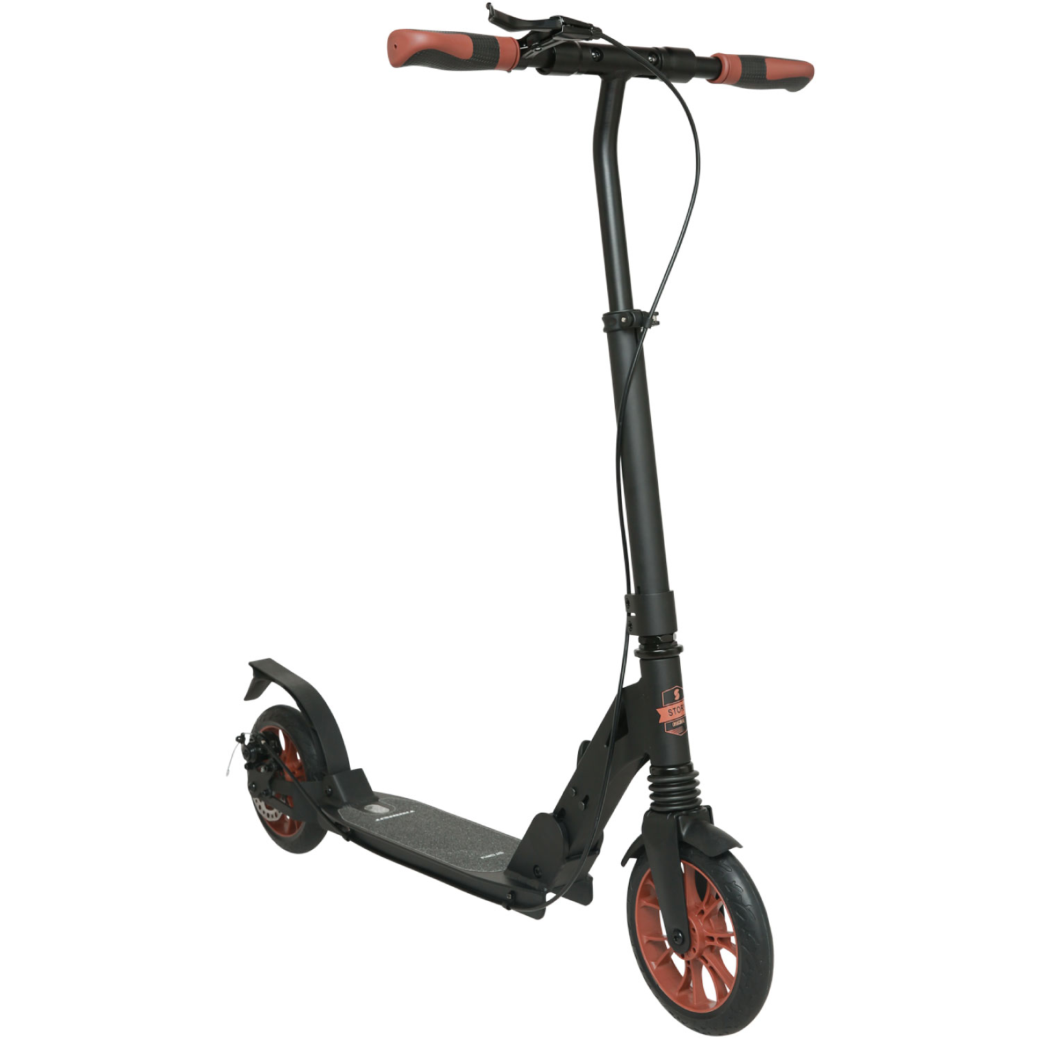 Story Transit X Opvouwbare step met dubbele vering + schijfrem