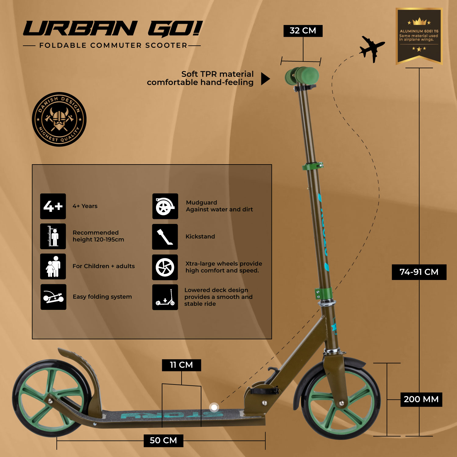 Story Urban GO! Opvouwbare step