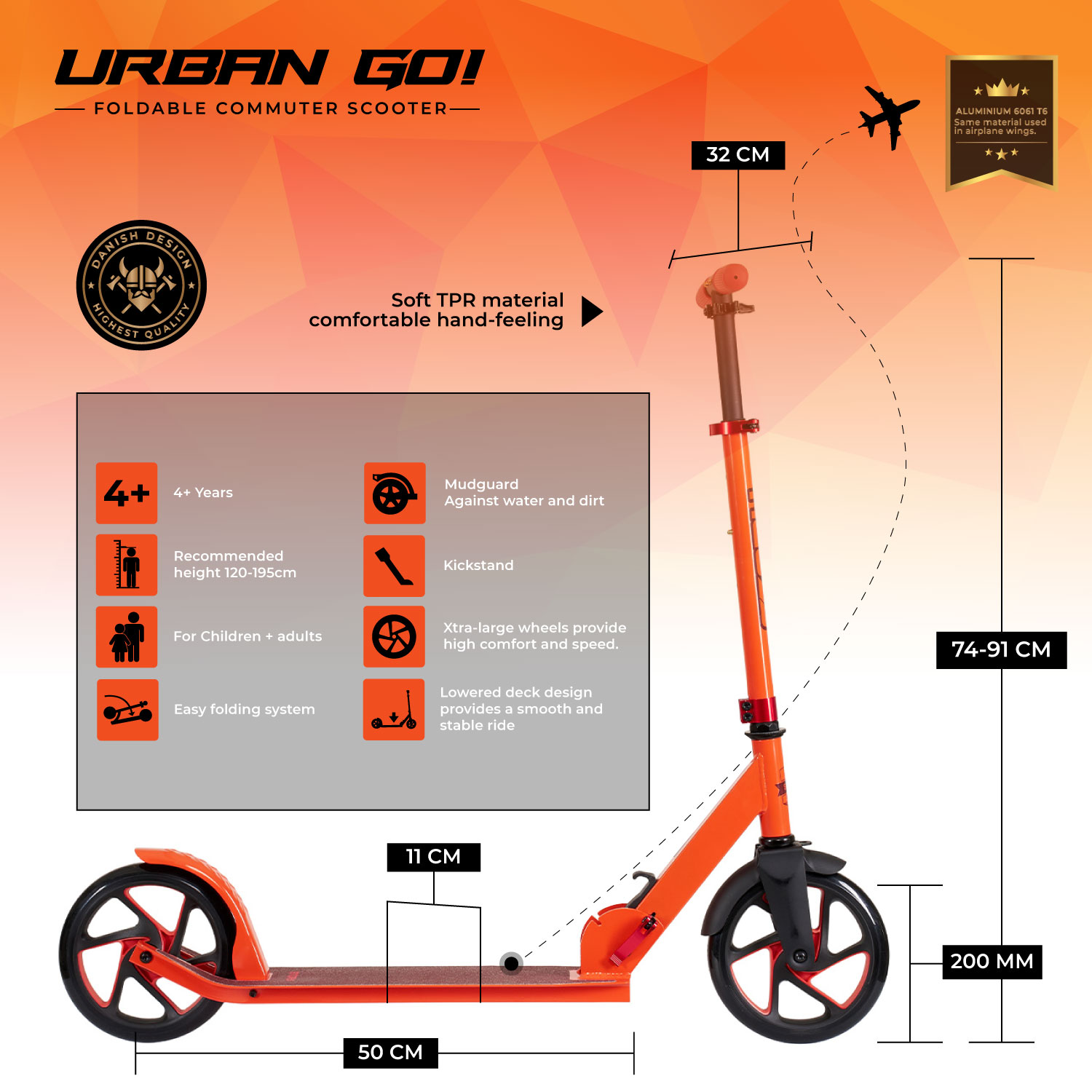 Story Urban GO! Opvouwbare step