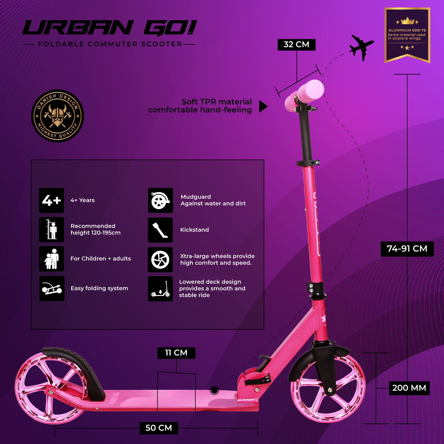 Story Urban GO! Opvouwbare step