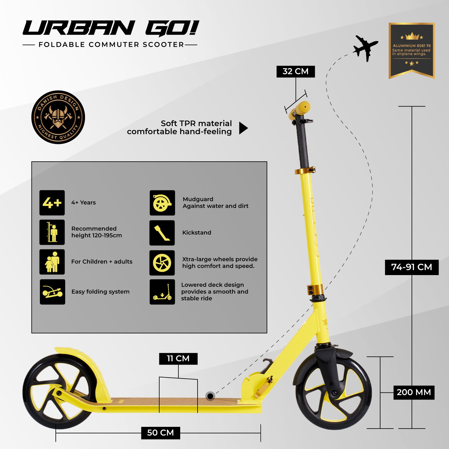 Story Urban GO! Opvouwbare step