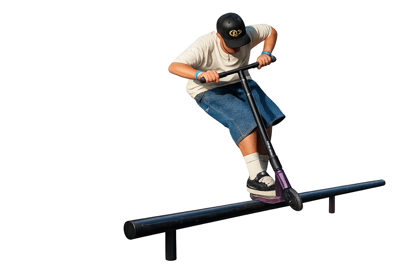 Scooter-rider test uitrusting