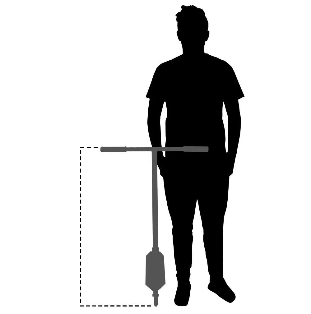 maatdiagram van stuntsteps